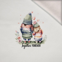 TOGETHER FOREVER -  PANEL (60cm x 50cm) brushed knitwear with elastane ITY