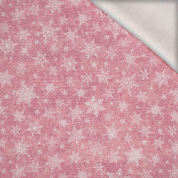 SNOWFLAKES PAT. 2 / ACID WASH ROSE QUARTZ - brushed knitwear with elastane ITY