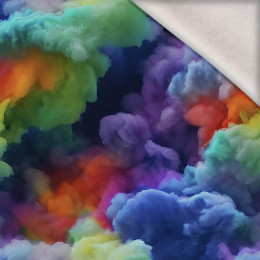 RAINBOW CLOUDS - brushed knitwear with elastane ITY