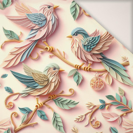 PAPER BIRDS - PERKAL Cotton fabric