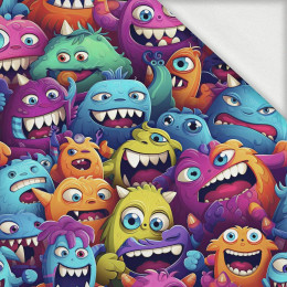 CRAZY MONSTERS PAT. 1 - looped knit fabric with elastane ITY