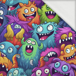 CRAZY MONSTERS PAT. 2 - looped knit fabric with elastane ITY