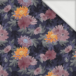 FLORAL AUTUMN pat. 4 - looped knit fabric with elastane ITY