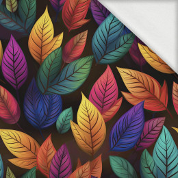 RAINBOW LEAVES PAT. 2 - looped knit fabric with elastane ITY