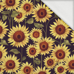 PAINTED SUNFLOWERS pat. 2 - looped knit fabric with elastane ITY