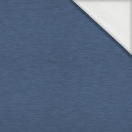 MELANGE POWDER BLUE - looped knit fabric with elastane ITY