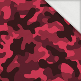 CAMOUFLAGE  / viva magenta - looped knit fabric with elastane ITY