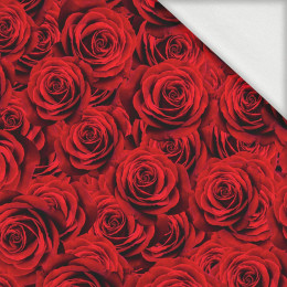 ROSES - looped knit fabric with elastane ITY