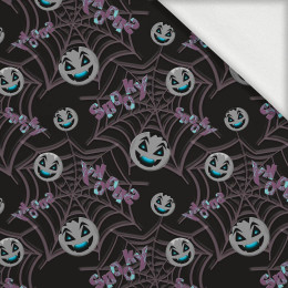 SPOOKY SMILES (SCARY HALLOWEEN) - looped knit fabric with elastane ITY