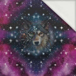 WOLF / WATERCOLOR GALAXY PAT. 8 -  PANEL (75cm x 80cm) looped knit fabric with elastane ITY
