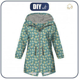 KIDS PARKA (ARIEL) - BIRDS AND LEAVES (FOREST ANIMALS) - softshell