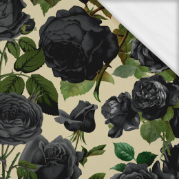 73cm BLACK ROSES- single jersey with elastane ITY