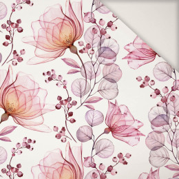 FLOWERS pat. 4 (pink) - Cotton sateen 190g