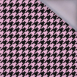 BLACK HOUNDSTOOTH / pink - softshell