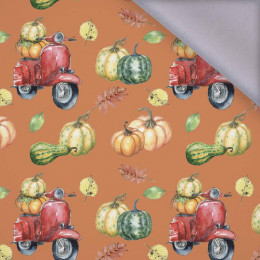 PUMPKINS ON THE SCOOTER (leaves) / orange (PUMPKIN GARDEN) - softshell