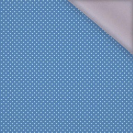 LIGHT BLUE DOTS / BLUE (PUMPKIN GARDEN) - softshell