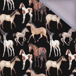 100cm HORSES / black - softshell