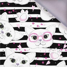 CATS IN GLASSES / pink  - softshell