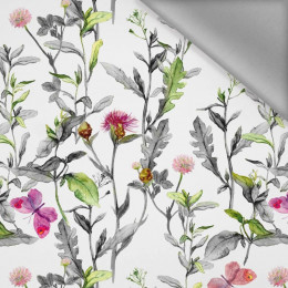 MEADOW / butterflies - Softshell light fabric