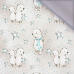 TEDDIES AND STARS / beige (MAGICAL CHRISTMAS FOREST) - softshell