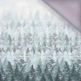 FORREST OMBRE (WINTER IN THE MOUNTAIN) - panel,  softshell (90cm x 140cm)