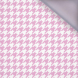 PINK HOUNDSTOOTH / WHITE - softshell