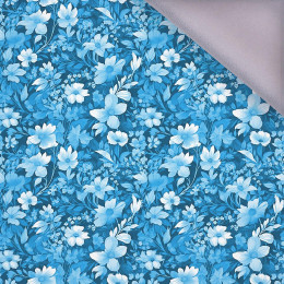 TRANQUIL BLUE / FLOWERS - softshell