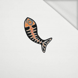 FISH LUIS (DIA DE LOS MUERTOS) - panel looped knit 50cm x 60cm