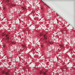 BATIK  pat. 1 / viva magenta - looped knit fabric