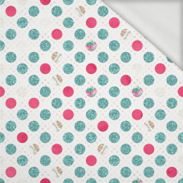 GLITTER DOTS PAT 2 - looped knit fabric