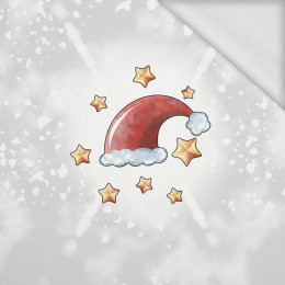 SANTA'S HAT / STARS  (CHRISTMAS SEASON) - panoramic panel looped knit 