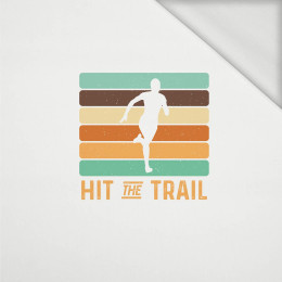 HIT THE TRAIL / white - panel (60cm x 50cm) looped knit 