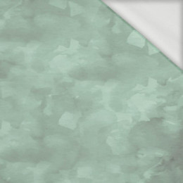 50cm CAMOUFLAGE pat. 2 / modern mint  - looped knit fabric