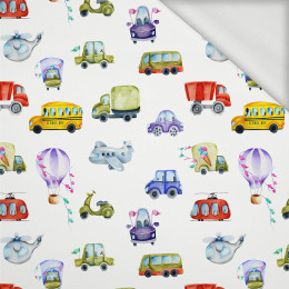 COLORFUL VEHICLES (COLORFUL TRANSPORT) - looped knit fabric