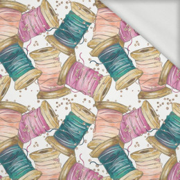 COLORFUL BOBBINS - looped knit fabric
