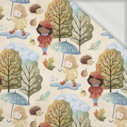 FOREST ADVENTURE (AUTUMN GIRL) - looped knit fabric