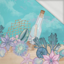 LETTER IN THE BOTTLE (WATER WORLD) - panel looped knit 