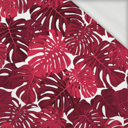 MONSTERA 2.0 / viva magenta - looped knit fabric