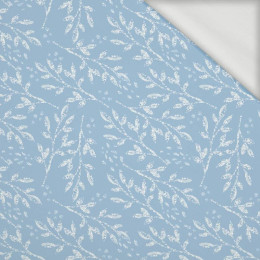 FROSTED TWIGS (ENCHANTED WINTER) - looped knit fabric