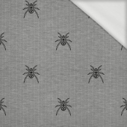 SPIDER / NIGHT CALL / grey - looped knit fabric