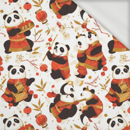 CHINESE PANDAS - looped knit fabric