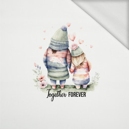 TOGETHER FOREVER - panel (60cm x 50cm) looped knit