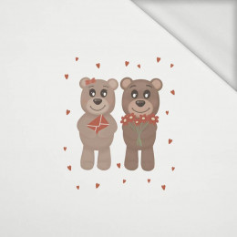BEARS IN LOVE pat. 2 (BEARS IN LOVE) - panel looped knit 50cm x 60cm