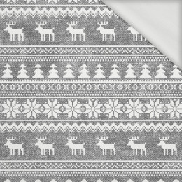 REINDEERS PAT. 2 / ACID WASH GREY - looped knit fabric
