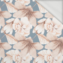 RETRO FLOWERS pat. 2 - looped knit fabric