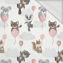 ANIMALS IN CLOUDS pat. 1 - looped knit fabric