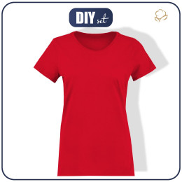 WOMEN’S T-SHIRT - RED - single jersey