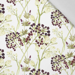 ELDERBERRY (BLOOMING MEADOW) - Cotton woven fabric