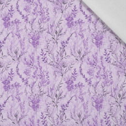 DIGITAL LAVENDER / FLOWERS - Cotton woven fabric