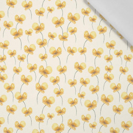 Buttercup / white - Cotton woven fabric